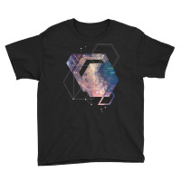 Geometric Abstract Space Art Youth Tee | Artistshot