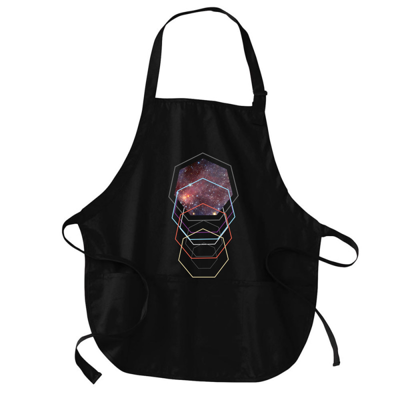 Geometric Space Flight Autopilot Medium-length Apron | Artistshot