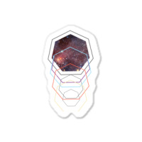 Geometric Space Flight Autopilot Sticker | Artistshot