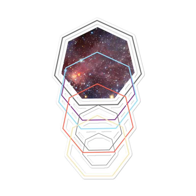 Geometric Space Flight Autopilot Sticker | Artistshot