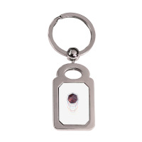 Geometric Space Flight Autopilot Silver Rectangle Keychain | Artistshot