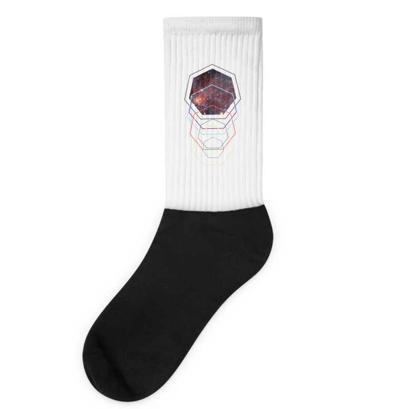 Geometric Space Flight Autopilot Socks | Artistshot