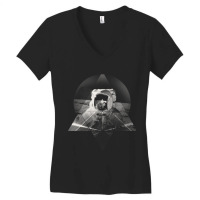 Geometric Space Travel Women's V-neck T-shirt | Artistshot