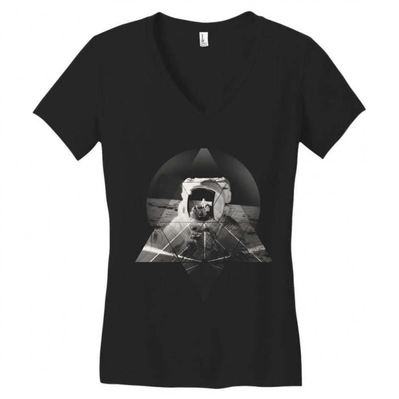 Geometric Space Travel Women's V-Neck T-Shirt by loveshop | Artistshot