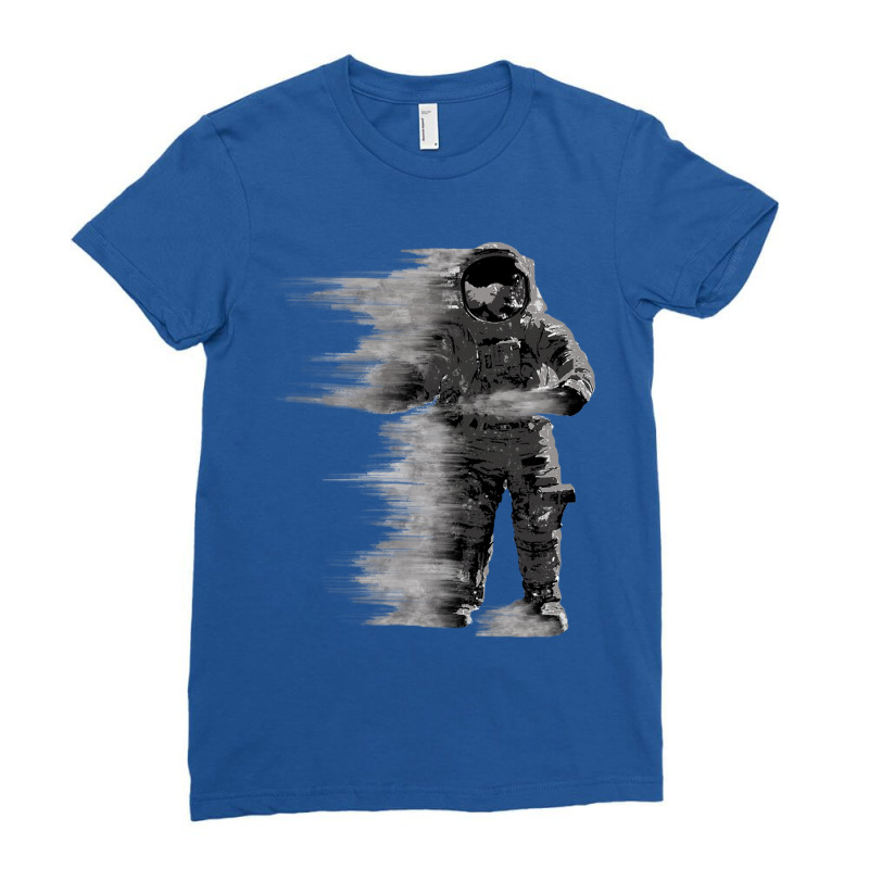 Grey Scale Astronaut Ladies Fitted T-Shirt by loveshop | Artistshot