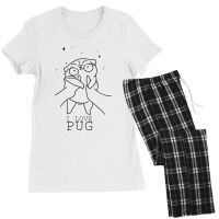 I Love Pug Women's Pajamas Set | Artistshot