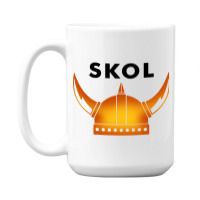 Skol Viking Helmet Minneapolis Miracle 15 Oz Coffee Mug | Artistshot