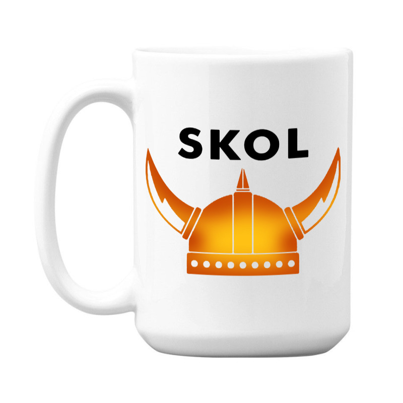 Skol Viking Helmet Minneapolis Miracle 15 Oz Coffee Mug | Artistshot