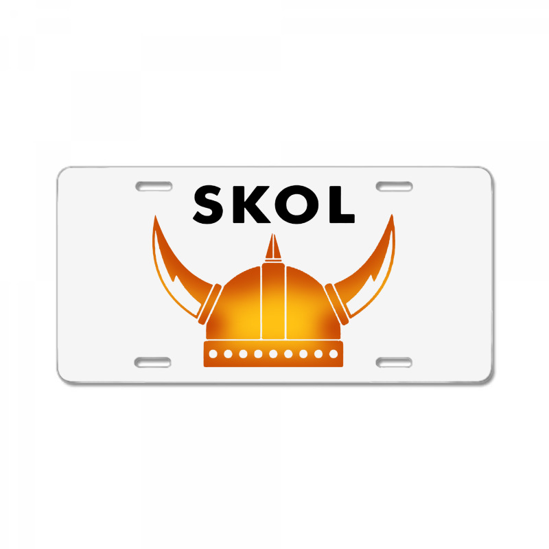 Skol Viking Helmet Minneapolis Miracle License Plate | Artistshot