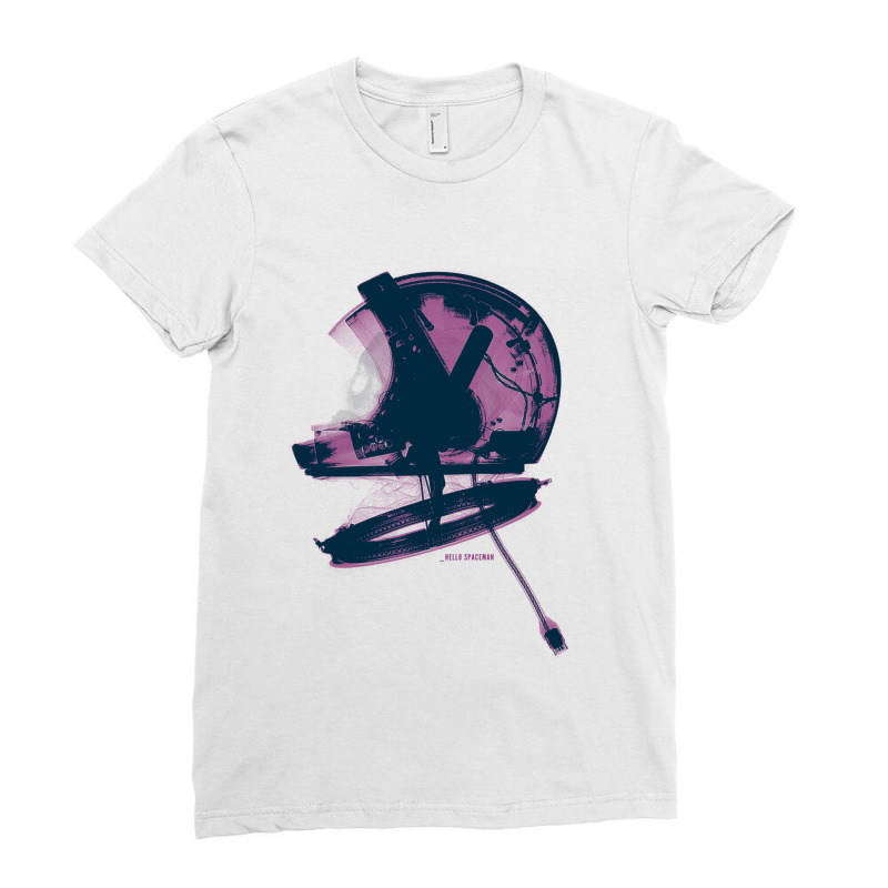 Hello Spaceman   Light Ladies Fitted T-Shirt by loveshop | Artistshot