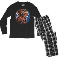 Adorable Cute Red Dog Sittingg At Camera. Sed Men's Long Sleeve Pajama Set | Artistshot