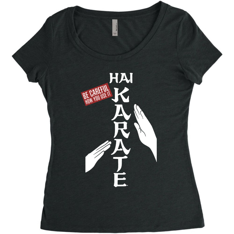 Hai Karate Be Careful Women's Triblend Scoop T-shirt by Barbara Store | Artistshot