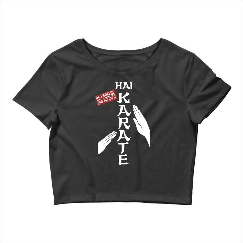 Hai Karate Be Careful Crop Top by Barbara Store | Artistshot