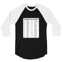 Air Traffic Controller Phonetic 3/4 Sleeve Shirt | Artistshot