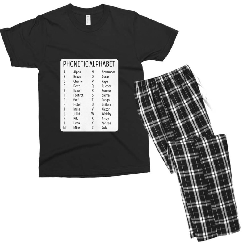 Air Traffic Controller Phonetic Men's T-shirt Pajama Set | Artistshot