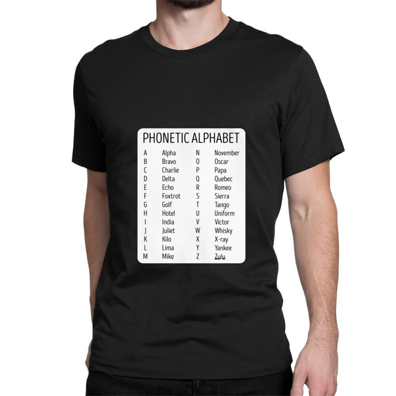 Air Traffic Controller Phonetic Classic T-shirt | Artistshot