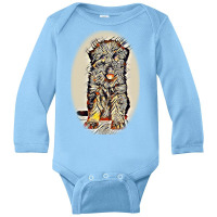 Sad Puppy With Puppy Dog Eyes Long Sleeve Baby Bodysuit | Artistshot