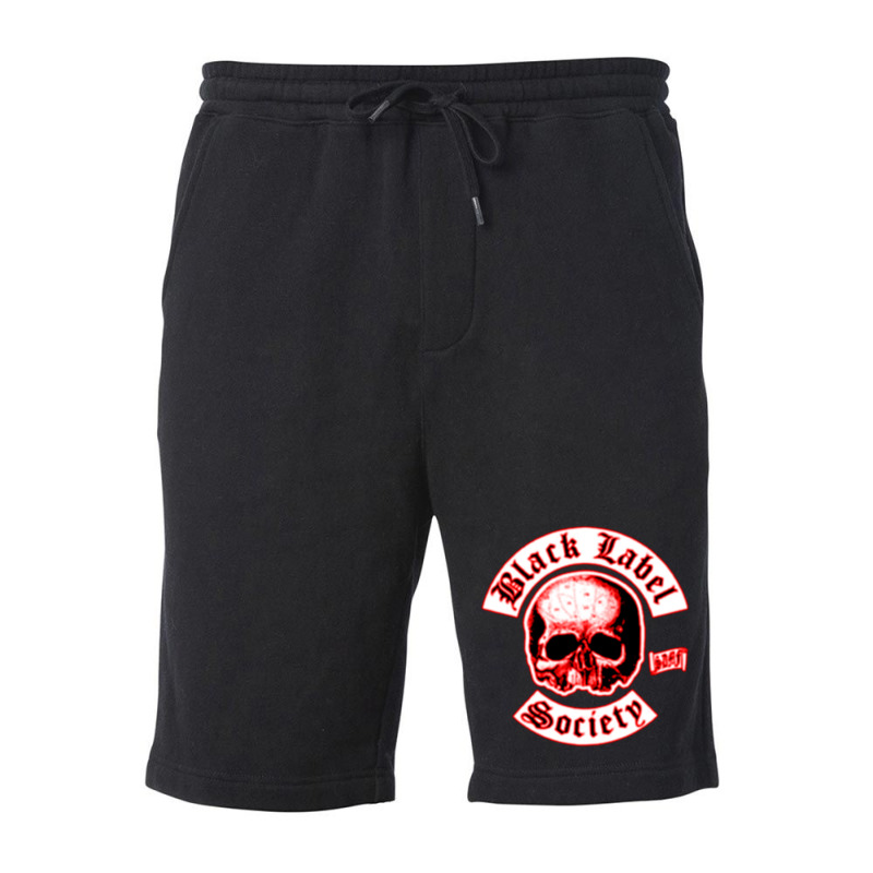 Black #labelsociety Fleece Short | Artistshot