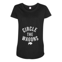 Circle The Wagons Maternity Scoop Neck T-shirt | Artistshot