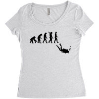 Scuba Diver Evolution Women's Triblend Scoop T-shirt | Artistshot