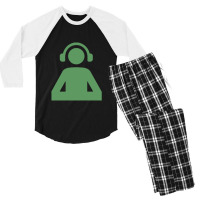 Dj Yoga Music Culture Nature Relaxing Men's 3/4 Sleeve Pajama Set | Artistshot