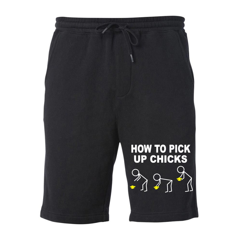 How To Pick Up Chicks Fleece Short by Barbara Store | Artistshot