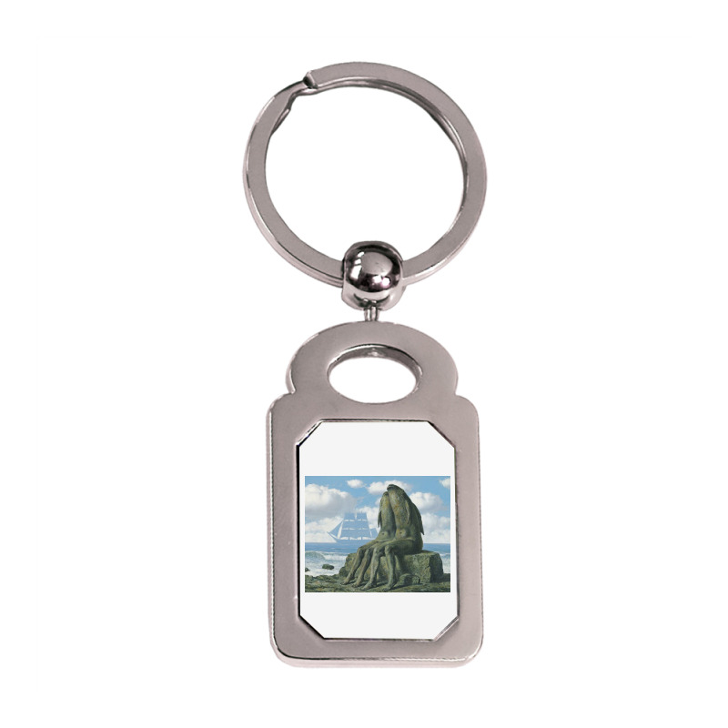 The Wonders Of Nature Silver Rectangle Keychain | Artistshot