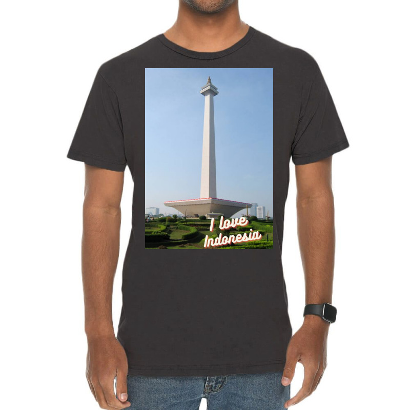 Indonesia National Monument Vintage T-shirt | Artistshot