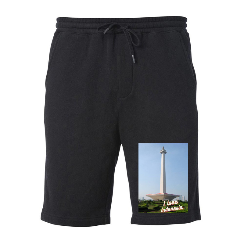 Indonesia National Monument Fleece Short | Artistshot