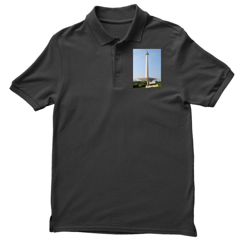 Indonesia National Monument Men's Polo Shirt | Artistshot