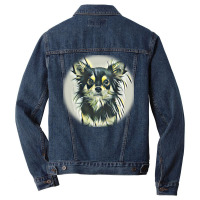 Young And Beautiful Man Holdiog In His Arms With Love And Play Men Denim Jacket | Artistshot