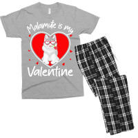 Alaskan Malamute Is My Valentine T  Shirt Alaskan Malamute Is My Valen Men's T-shirt Pajama Set | Artistshot