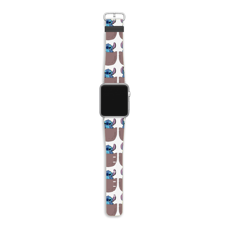 Custom Pocket Lilo And Stitch Apple Watch Band By Moon99 Artistshot