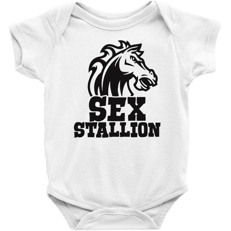 Sex Stallion Funny Baby Bodysuit by candrashop | Artistshot