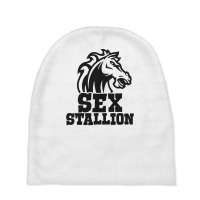 Sex Stallion Funny Baby Beanies | Artistshot