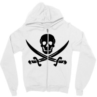 Pirate Skull And Cross Swords Zipper Hoodie | Artistshot