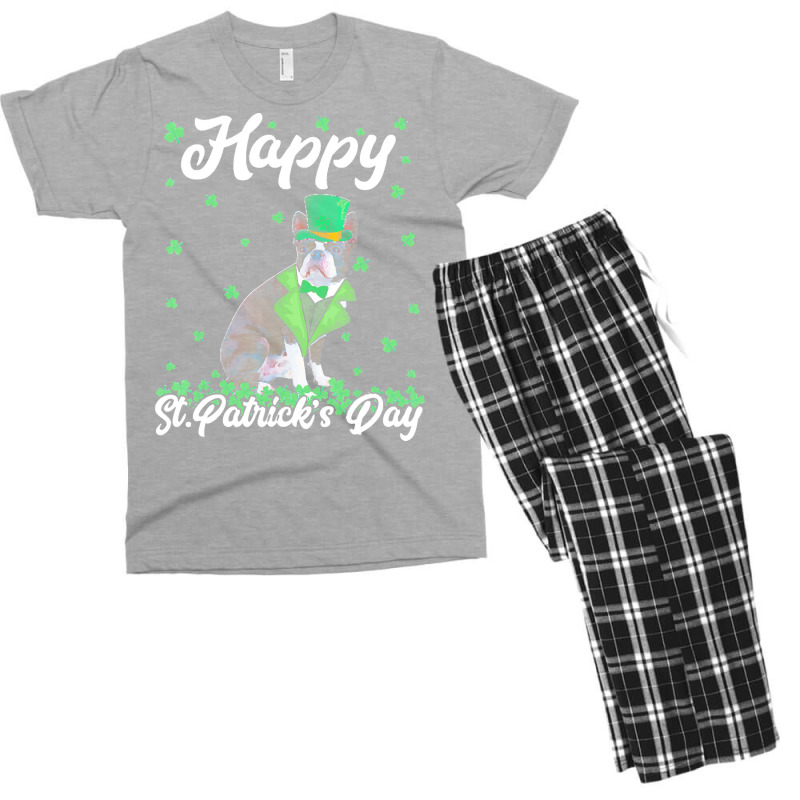 Boston Terrier T  Shirt Happy St. Patrick's Day Boston Terrier T  Shir Men's T-shirt Pajama Set | Artistshot