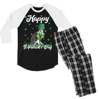 Boston Terrier T  Shirt Happy St. Patrick's Day Boston Terrier T  Shir Men's 3/4 Sleeve Pajama Set | Artistshot