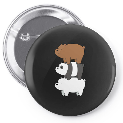 We Bare Bears Pin-back Button Designed By Rakuzan