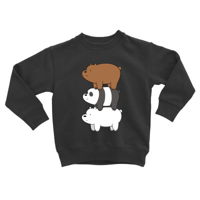 We Bare Bears Toddler Sweatshirt Designed By Rakuzan