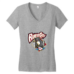 the river cats baseball Women's V-Neck T-Shirt | Artistshot