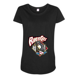 the river cats baseball Maternity Scoop Neck T-shirt | Artistshot