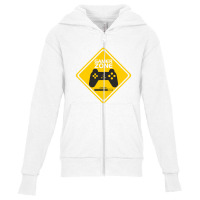 Gamer Zone Youth Zipper Hoodie | Artistshot