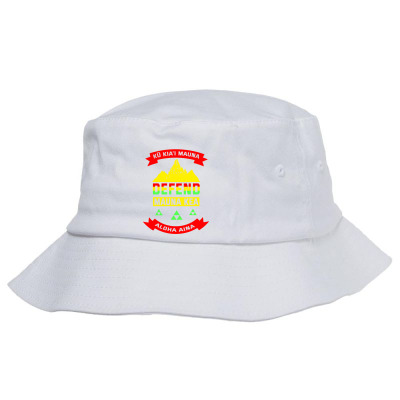 Defend Mauna Kea Bucket Hat Designed By Warning
