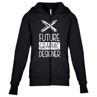 Future Graphic Designer Funny Youth Zipper Hoodie | Artistshot