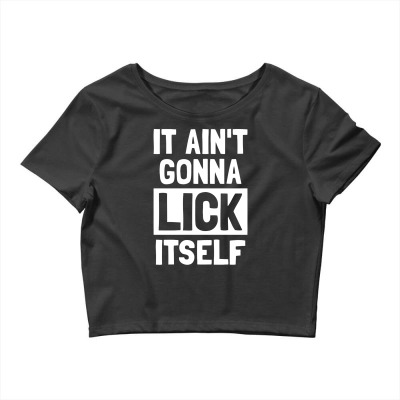 It Ain't Gonna Lick Itself Funny Crop Top Designed By Candrashop