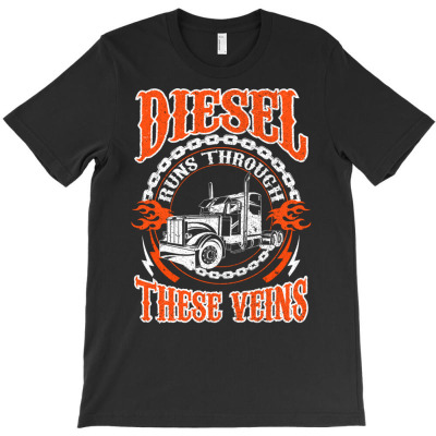 Trucker Diesel   18 Wheeler Freighter Truck Driver Pullover Hoodie T-shirt Designed By We.are.one