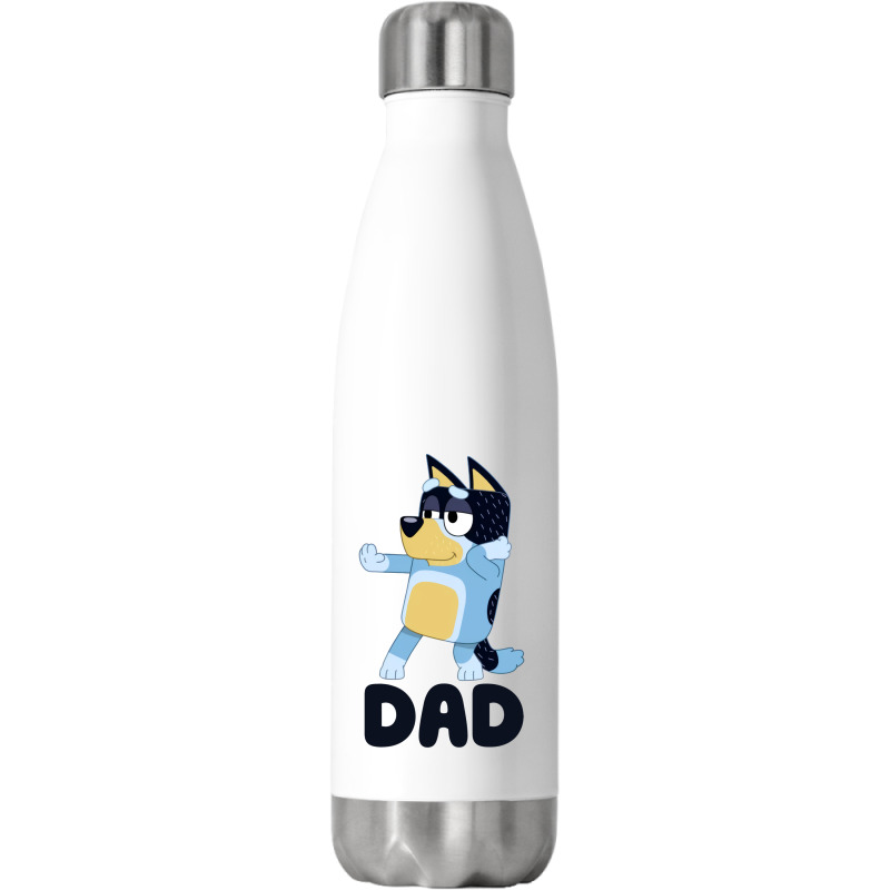 Bluey Dad Sticker Stainless Steel Water Bottle