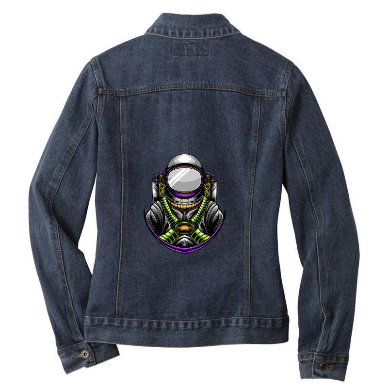 Astronaut Ladies Denim Jacket | Artistshot