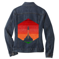 Into The Mars Exosphere Ladies Denim Jacket | Artistshot